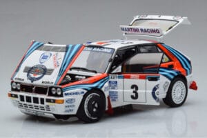 Lancia Delta HF Integrale Evoluzione #3 D. Auriol / B. Occelli Tour de Corse 1992 Kyosho 1:18 08348H Fém – 2. kép a 9-ből