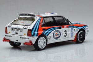 Lancia Delta HF Integrale Evoluzione #3 D. Auriol / B. Occelli Tour de Corse 1992 Kyosho 1:18 08348H Fém – 3. kép a 9-ből