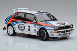 Lancia Delta HF Integrale Evoluzione #3 D. Auriol / B. Occelli Tour de Corse 1992 Kyosho 1:18 08348H Fém – 5. kép a 9-ből