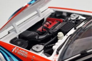 Lancia Delta HF Integrale Evoluzione #3 D. Auriol / B. Occelli Tour de Corse 1992 Kyosho 1:18 08348H Fém – 8. kép a 9-ből