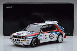 Lancia Delta HF Integrale Evoluzione #3 D. Auriol / B. Occelli Tour de Corse 1992 Kyosho 1:18 08348H Fém – 9. kép a 9-ből