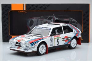 Lancia Delta S4 #5 M. Biasion / T. Siviero Rally San Remo 1986 IXO 1:18 18RMC130B Fém – 6. kép a 6-ből