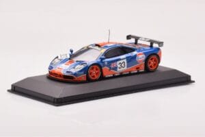 McLaren F1 GTR #33 Gulf Racing R. Bellm / M. Weaver / J-J. Lehto 24 Hours of Le Mans 1996 Minichamps 1:43 530164333 Fém – 2. kép a 4-ből