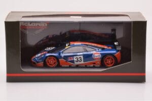 McLaren F1 GTR #33 Gulf Racing R. Bellm / M. Weaver / J-J. Lehto 24 Hours of Le Mans 1996 Minichamps 1:43 530164333 Fém – 4. kép a 4-ből