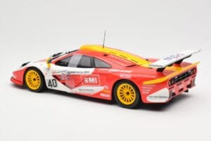 McLaren F1 GTR #40 J. O'Rourke / M. Sugden / P. Auberlein EMI 24 Hours of Le Mans 1996 UT Models 1:18 39820 Fém – 5. kép a 6-ből