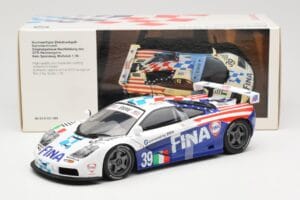 McLaren F1 GTR #39 N. Piquet / J. Cecotto / D. Sullivan Team Bigazzi 24 Hours of Le Mans 1996 UT Models 1:18 80439421485 Fém – 6. kép a 6-ből