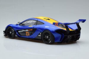 McLaren P1 GTR Kék Sárga Csíkokkal AUTOart 1:18 81542 Kompozit – 6. kép a 7-ből
