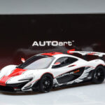 McLaren P1 GTR Fényes Fehér Piros Csíkokkal AUTOart 1:18 - image 7 of 7