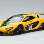 McLaren P1 GTR Sárga Zöld Csíkokkal AUTOart 1:18