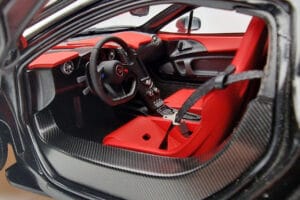 McLaren P1 Matt Fekete AUTOart 1:18 76027 Fém – 8. kép a 9-ből