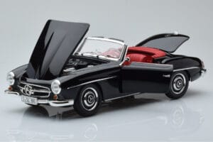 Mercedes 190 SL W121 Kabrió Fekete Minichamps 1:18 100037030 Fém – 2. kép a 8-ből