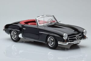 Mercedes 190 SL W121 Kabrió Fekete Minichamps 1:18 100037030 Fém – 5. kép a 8-ből
