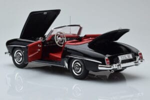 Mercedes 190 SL W121 Kabrió Fekete Minichamps 1:18 100037030 Fém – 7. kép a 8-ből