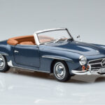 Mercedes 190 SL W121 Roadster Kék Norev 1:18 - image 6 of 8