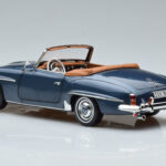 Mercedes 190 SL W121 Roadster Kék Norev 1:18 - image 7 of 8