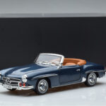 Mercedes 190 SL W121 Roadster Kék Norev 1:18 - image 8 of 8