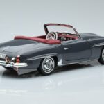 Mercedes 190 SL W121 Roadster Szürke Norev 1:18 183402 Fém - image 3 of 8
