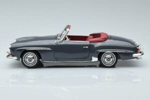 Mercedes 190 SL W121 Roadster Szürke Norev 1:18 183402 Fém – 4. kép a 8-ből