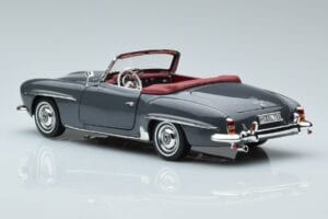 Mercedes 190 SL W121 Roadster Szürke Norev 1:18 183402 Fém – 6. kép a 8-ből