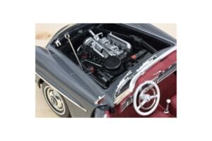 Mercedes 190 SL W121 Roadster Szürke Norev 1:18 183402 Fém – 7. kép a 8-ből