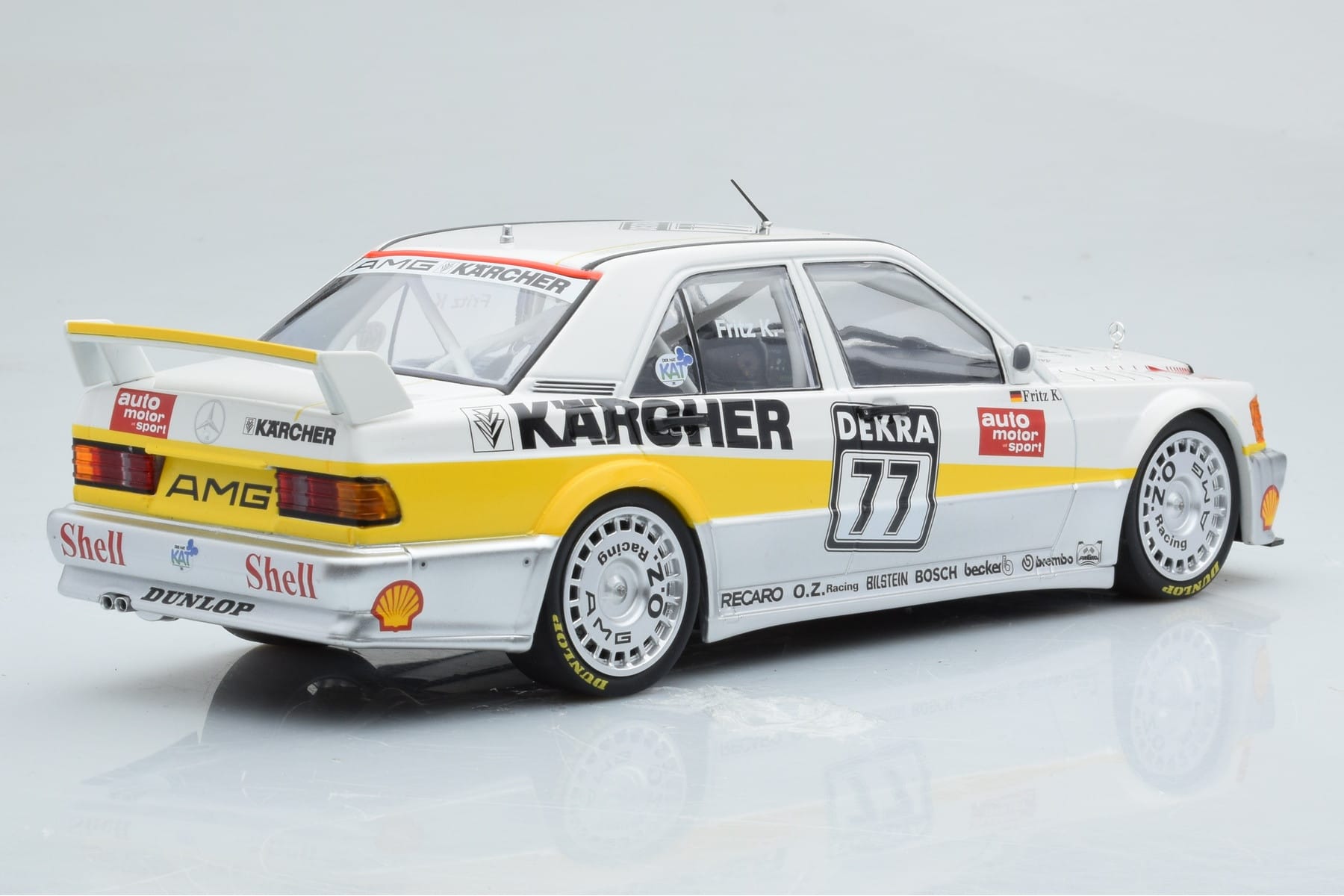 Mercedes 190E 2.5-16 W201 EVO 1 Karcher #77 F. Kreutzpointer Team AMG-Mercedes DTM 1990 Minichamps 1:18 155903677 Fém – 2. kép a 6-ből