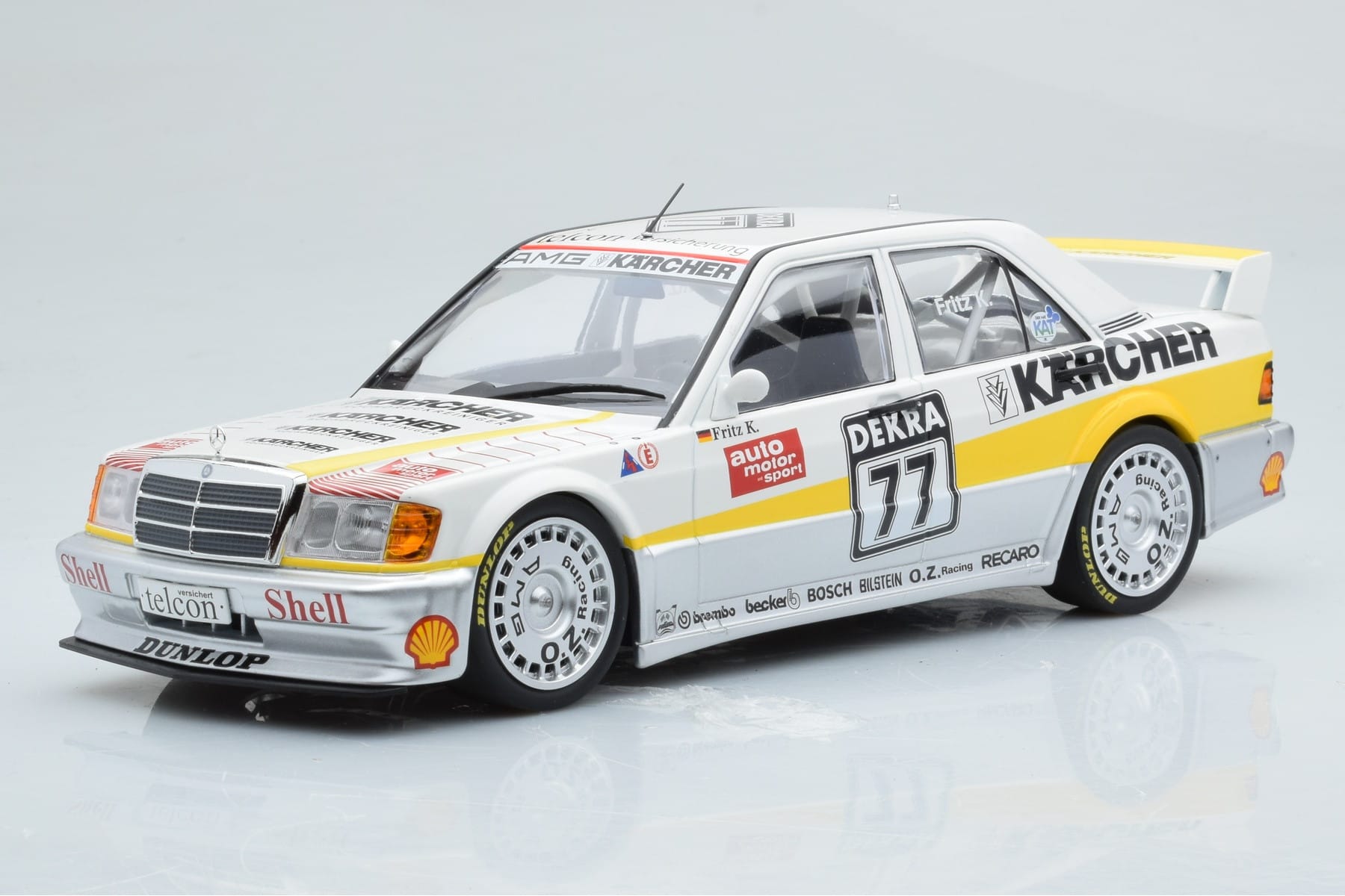 Mercedes 190E 2.5-16 W201 EVO 1 Karcher #77 F. Kreutzpointer Team AMG-Mercedes DTM 1990 Minichamps 1:18 155903677 Fém