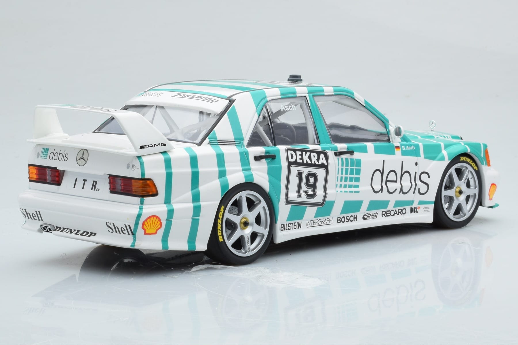 Mercedes 190E 2.5-16 W201 EVO 2 Debis #19 R. Asch Team Zackspeed DTM 1991 Minichamps 1:18 155913619 Fém – 2. kép a 6-ből
