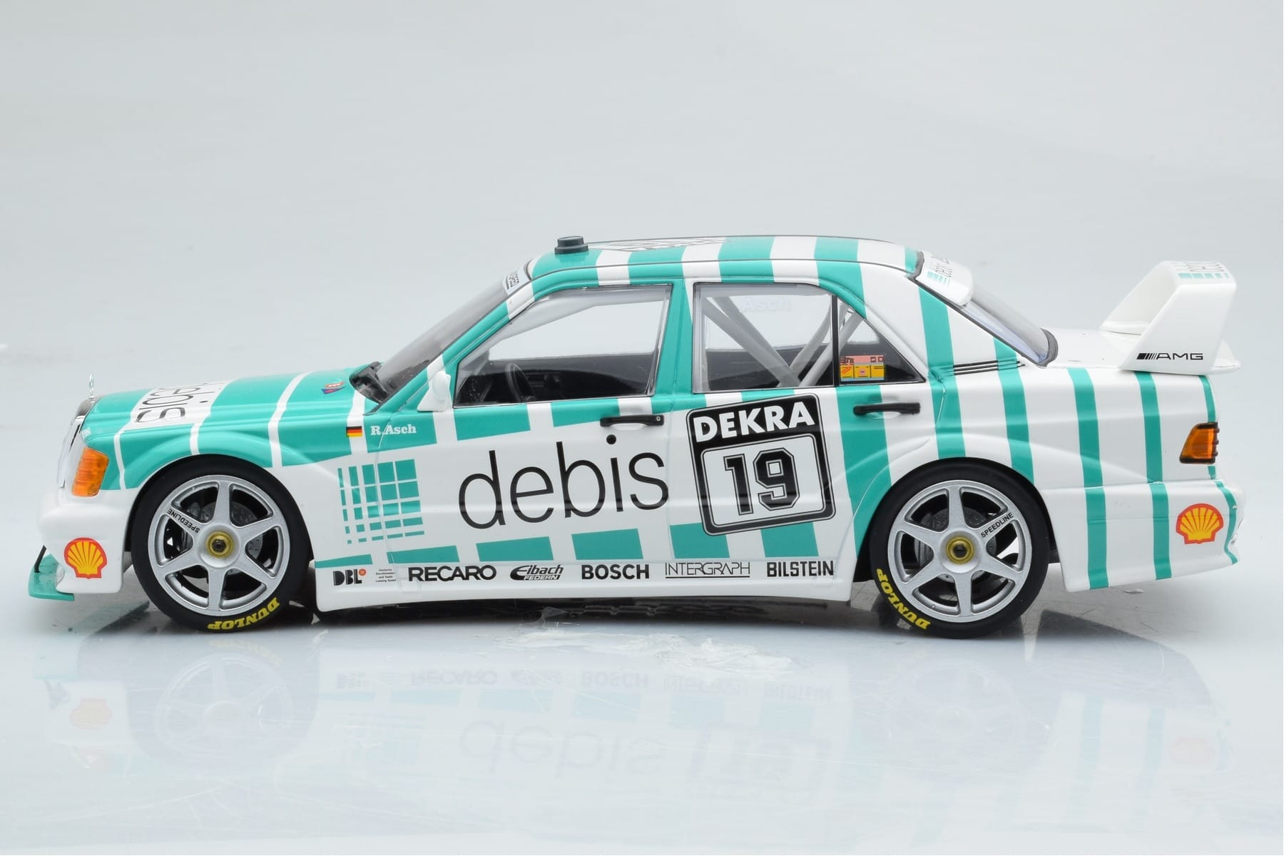 Mercedes 190E 2.5-16 W201 EVO 2 Debis #19 R. Asch Team Zackspeed DTM 1991 Minichamps 1:18 155913619 Fém – 3. kép a 6-ből