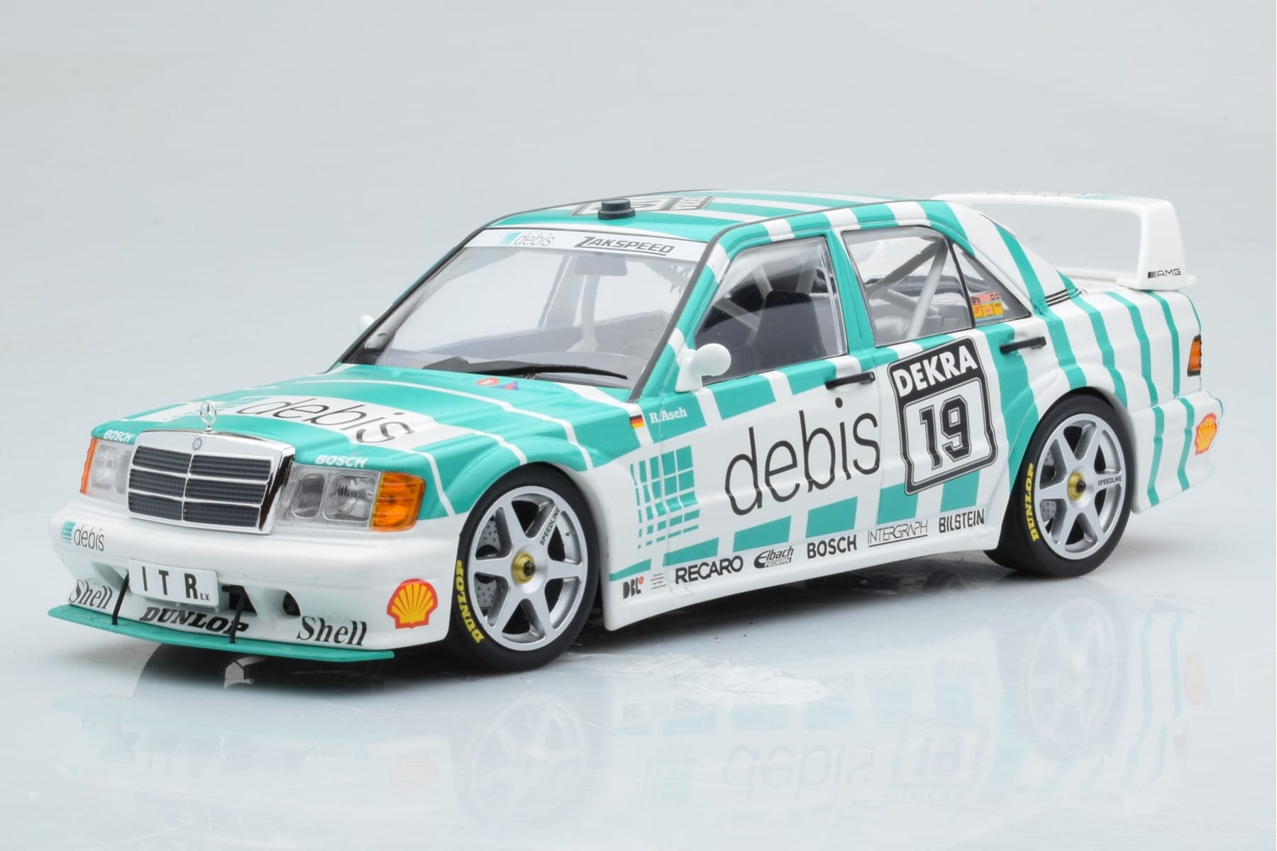 Mercedes 190E 2.5-16 W201 EVO 2 Debis #19 R. Asch Team Zackspeed DTM 1991 Minichamps 1:18 155913619 Fém