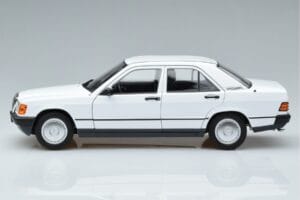 Mercedes 190 E W201 Fehér Norev 1:18 183820 Fém – 4. kép a 7-ből