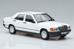 Mercedes 190 E W201 Fehér Norev 1:18 183820 Fém – 5. kép a 7-ből