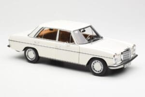 Mercedes 200 W115 Fehér Norev 1:18 183770 Fém – 6. kép a 8-ből