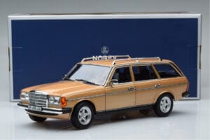 Mercedes 200T S123 AMG Package Bézs Norev 1:18 183739 Fém – 9. kép a 9-ből