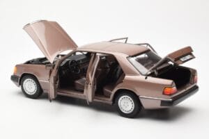 Mercedes 230E W124 Rosewood Metallic Kereskedői Kiadás Norev 1:18 B66040697 Fém – 5. kép a 8-ből