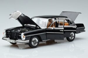 Mercedes 280 SE W108 Fekete Norev 1:18 183762 Fém – 2. kép a 7-ből