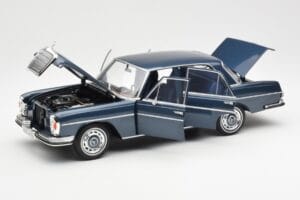 Mercedes 280 SE W108 Sötétkék Metál Norev 1:18 183534 Fém – 2. kép a 8-ből