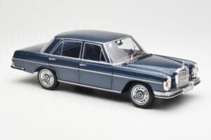 Mercedes 280 SE W108 Sötétkék Metál Norev 1:18 183534 Fém – 6. kép a 8-ből