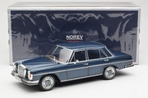 Mercedes 280 SE W108 Sötétkék Metál Norev 1:18 183534 Fém – 8. kép a 8-ből