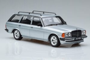 Mercedes 280 TE AMG S123 Ezüst Otto 1:18 OT246 Gyanta – 4. kép a 6-ből