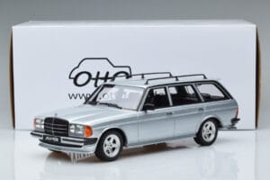 Mercedes 280 TE AMG S123 Ezüst Otto 1:18 OT246 Gyanta – 6. kép a 6-ből
