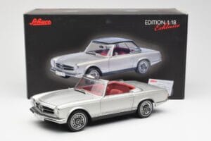Mercedes 280 SL W113 Pagoda Ezüst Schuco 1:18 450035000 Fém – 8. kép a 8-ből