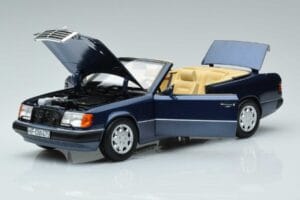 Mercedes 300 CE-24 A124 Kabrió Nautical Kék Limitált Kiadás Norev 1:18 183879 Fém – 2. kép a 7-ből