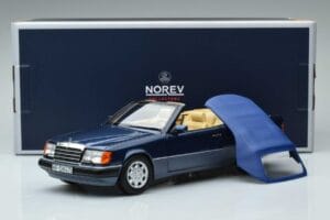 Mercedes 300 CE-24 A124 Kabrió Nautical Kék Limitált Kiadás Norev 1:18 183879 Fém – 7. kép a 7-ből