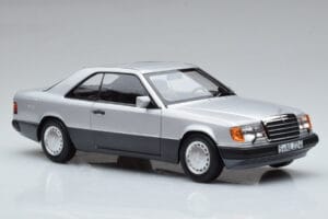 Mercedes 300 CE-24 C124 Coupe Ezüst Norev 1:18 183880 Fém – 5. kép a 7-ből