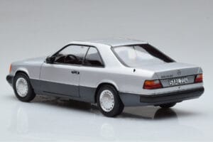 Mercedes 300 CE-24 C124 Coupe Ezüst Norev 1:18 183880 Fém – 6. kép a 7-ből