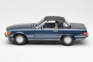 Mercedes 300 SL R107 Tengerész Kék Norev 1:18 183466 Fém – 4. kép a 8-ből