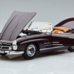 Mercedes 300 SL W198 Roadster Piros Norev 1:18 - image 2 of 8