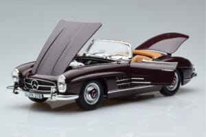Mercedes 300 SL W198 Roadster Piros Norev 1:18 183891 Fém – 2. kép a 8-ből