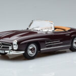 Mercedes 300 SL W198 Roadster Piros Norev 1:18
