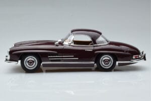 Mercedes 300 SL W198 Roadster Piros Norev 1:18 183891 Fém – 4. kép a 8-ből